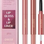 مجموعة احمر شفاه سائل مات وقلم تحديد شفاه من 3 قطع، ظلال نود مقاومة للماء تدوم طويلا مع لمسة نهائية ناعمة مخملية تدوم 24 ساعة، مجموعة هدية مثالية لمحبي المكياج واللمعان اليومي