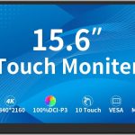 ماجدوك شاشة لمس 14 انش 4 كيه، 3840 × 2160، شاشة لمس سعوية 10 نقاط، مكبرات صوت مدمجة، فيسا، شاشة عرض تجارية (OLED 3840 × 2160، 15.6 انش)