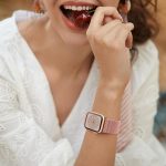 ⁦سوار نايلون مرن لساعة ابل 38/40/41/42/44/45/49 ملم، اساور معصم بحلقة فردية قابلة للتعديل لسلسلة اي ووتش 8/7/6/5/4/3/2/1/SE/الترا⁩ - الصورة ⁦6⁩