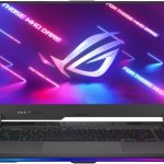 اسس لابتوب روج ستريكس G513RM للالعاب بمعالج AMD رايزن 7 6800H وذاكرة RAM 16GB وSSD 1TB وشاشة 15.6 انش WQHD (2560x1440) IPS 165Hz وانفيديا RTX 3060 6GB رمادي اكليبس وكيبورد انجليزي باضاءة خلفية RGB
