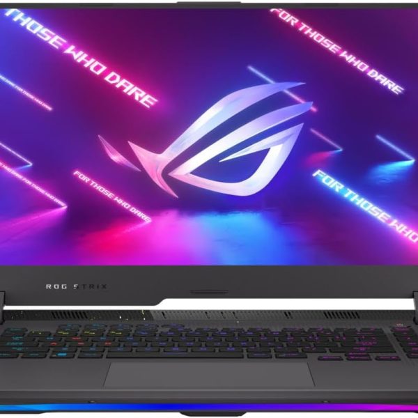 اسس لابتوب روج ستريكس G513RM للالعاب بمعالج AMD رايزن 7 6800H وذاكرة RAM 16GB وSSD 1TB وشاشة 15.6 انش WQHD (2560x1440) IPS 165Hz وانفيديا RTX 3060 6GB رمادي اكليبس وكيبورد انجليزي باضاءة خلفية RGB