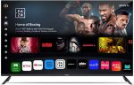 امبيكس تلفزيون ويل او اس ذكي 55 بوصة QLED (Wios55Q)، تلفزيون UHD 4K، مساعد صوت Ai ChatGPT، ذاكرة RAM 1.5GB، تخزين 8GB، 2×HDMI، 2×USB، عرض 176 درجة، لوحة A+، نتفليكس/برايم/يوتيوب، كفالة عامين
