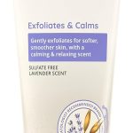 افينو مقشر للجسم لتخفيف التوتر، غسول الجسم المقشر لبشرة أكثر نعومة ونعومة، مركب من رائحة الشوفان واللافندر البريبايوتك للتهدئة والاسترخاء، خالٍ من الكبريتات والصابون، 8 اونصة سائلة