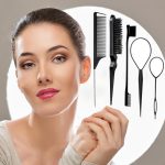 ⁦مجموعة امشاط ناعمة من 5 قطع من لونيميا - مشط شعر بشعيرات بلاستيكية، مشط تضييق، فرشاة حافة مزدوجة الجوانب، مشط ذيل الفئران لتصفيف الشعر وتسريحه⁩ - الصورة ⁦2⁩