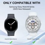 ⁦تي تيرسيلي 3 قطع من الاساور بدون فجوات متوافقة مع ساعة سامسونج جالكسي 8 (40/44 ملم)، 8 كلاسيك، الترا 2 (2025) - سوار معصم رياضي بديل للنساء والرجال⁩ - الصورة ⁦2⁩