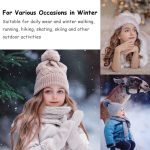 ⁦طقم قبعة شتوية ووشاح وقفازات للاطفال الصغار من تيريفي، قبعة صغيرة محبوكة من الصوف لتدفئة الرقبة وقفازات دافئة للاولاد بعمر 2-7 سنوات - خامة دافئة وناعمة⁩ - الصورة ⁦2⁩