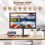 ⁦ديسوبري ترقيات جديدة 22 بوصة تلفزيون صغير 1080P، مدخلات HDMI USB ايه في، تلفزيون صغير مع هوائي وموالف DVB-T2 - تلفزيون صغير 12 فولت للمطبخ والمنزل والمنازل المتنقلة، يستخدم كشاشة كمبيوتر او شاشة⁩ - الصورة ⁦4⁩