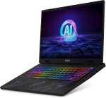 ⁦MSI لابتوب العاب بالس 16 AI 16 انش 240Hz QHD+ بمعالج انتل كور الترا 9-185H وانفيديا جيفورس RTX 4060 وذاكرة 32GB DDR5 وذاكرة مستديمة SSD 1TB نوع C وويندوز 11 برو اسود C1VFKG-063US⁩ - الصورة ⁦3⁩