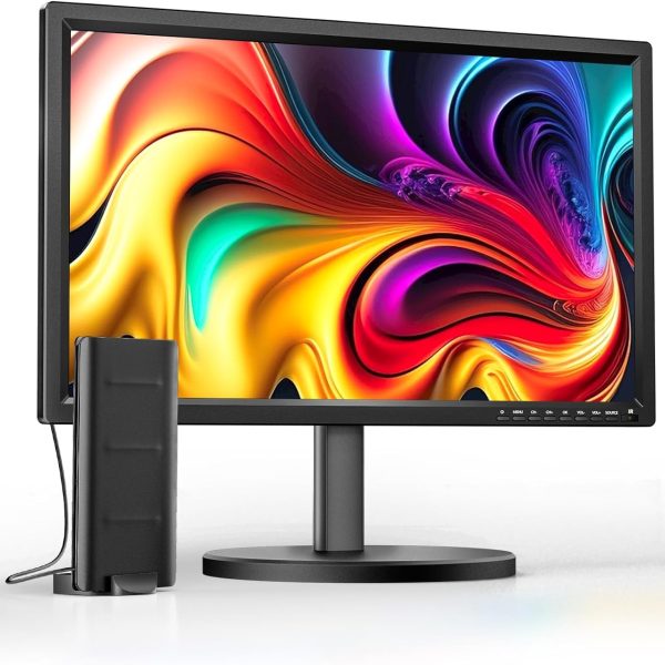 ديسوبري ترقيات جديدة 22 بوصة تلفزيون صغير 1080P، مدخلات HDMI USB ايه في، تلفزيون صغير مع هوائي وموالف DVB-T2 - تلفزيون صغير 12 فولت للمطبخ والمنزل والمنازل المتنقلة، يستخدم كشاشة كمبيوتر او شاشة