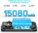 ⁦جوال BV9300 برو متين 16G+256GB 15080mAh شاشة 6.7 انش اندرويد 13 ميديا تيك هيليو G99 33 واط ان اف سي 4G (اخضر)⁩ - الصورة ⁦3⁩