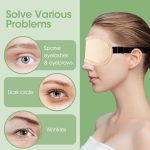 ⁦مكبين مجموعة زيت الخروع مكونة من 9 قطع، تتضمن عبوة للعين ووسادات للركبة والساق، عبوة قدم واكياس تخزين للغسيل، قطن كاكي قابل لاعادة الاستخدام والغسل في الغسالة لتخفيف الجسم بالكامل⁩ - الصورة ⁦3⁩