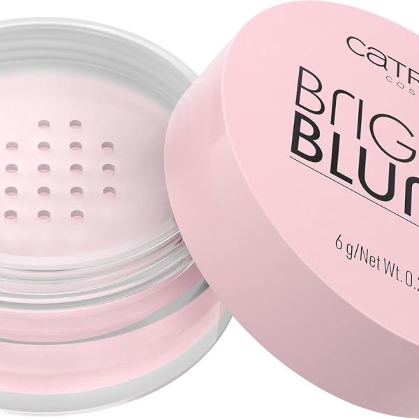 كاتريس | بودرة سائبة برايت اند بلور | خفيفة الوزن، ضبابية فورية، لمسة نهائية ناعمة غير لامعة | نباتية ولم يتم اختبارها على الحيوانات (010 | بينك ناعم)