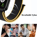 ⁦سوار نايلون من نيسلين متوافق مع سامسونج جالاكسي فيت 3 SM-R390 2024، سوار حلقي من النايلون جيد التهوية بديل لساعة سامسونج جالاكسي فيت 3 SM-R390 باند للرجال والنساء⁩ - الصورة ⁦4⁩