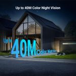 ⁦EZVIZ كاميرا 3K H9C بعدسة مزدوجة 4K (5MP+5MP) من هيكفيجن | كاميرا واي فاي قابلة للامالة | تحدث ثنائي الاتجاه|اكتشاف الانسان/المركبات | حماية نشطة مع صفارة انذار وضوء ستروب | تصميم مقاوم للعوامل الجوية⁩ - الصورة ⁦4⁩