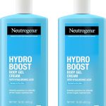 نيوتريجينا كريم جل للجسم هايدرو بوست، لوشن مرطب للجسم بحمض الهيالورونيك للبشرة العادية الى الجافة، مرطب خفيف الوزن بحمض الهيالورونيك، 16 اونصة، عبوتان
