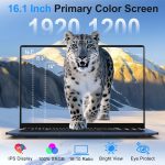 ⁦نياكون 16 انش 16GB RAM 512GB SSD | معالج N150 | FHD 1920 × 1200 | زاوية مفتوحة 180 | كيبورد باضاءة خلفية | ويندوز 11 برو | فتح بصمة الاصبع | رسومات UHD 750MHz⁩ - الصورة ⁦3⁩