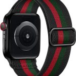 ليروبو سوار مضفر متوافق مع ساعة ابل سلسلة 9 8 7 45 ملم 41 ملم الترا 2 باند 49 ملم سلسلة 6 5 4 SE 44 ملم 40 ملم سلسلة 3 2 1 38 ملم 42 ملم سوار رياضي للرجال والنساء من النايلون المطاطي