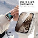 ⁦جوتون جراب مقاوم للماء لساعة ابل سلسلة 10 مقاس 42 ملم، غطاء حماية من الزجاج المقوى الصلب من البولي كربونات متوافق مع ملحقات اي ووتش 42 ملم، شفاف⁩ - الصورة ⁦6⁩