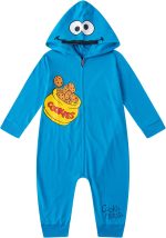 سالوبيت للأطفال حديثي الولادة والأطفال الصغار مطبوع عليه Elmo أو Cookie Monster من Sesame Street Boys