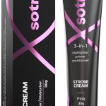 سوترو كريم ستروب بينك لإشراقة الوجه، كريم ستروب متعدد الاغراض للتوهج الفوري، هايلايتر للوجه، يعزز الترطيب، لجميع انواع البشرة، 30 غرام