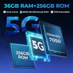 ⁦جوال صلب اصلي من هوت ويف هايبر 7 برو 5G، 36GB + 256GB/2TB اندرويد 14، شاشة 6.6 انش FHD+ 2K، بطارية 10800mAh، كاميرا 200MP + 32MP، ثماني النواة، شريحتين اتصال، ان اف سي، او تي جي، 120 هرتز، 33 واط⁩ - الصورة ⁦2⁩