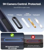 ⁦توراس جراب مغناطيسي من اوستاند لموبايل ايفون 17 برو ماكس، متوافق مع ماج سيف، درجة عسكرية مضادة للصدمات، مسند ثابت مرن وحامل حلقي، جراب نحيف شفاف 17 برو ماكس 6.9 انش، ازرق داكن⁩ - الصورة ⁦7⁩