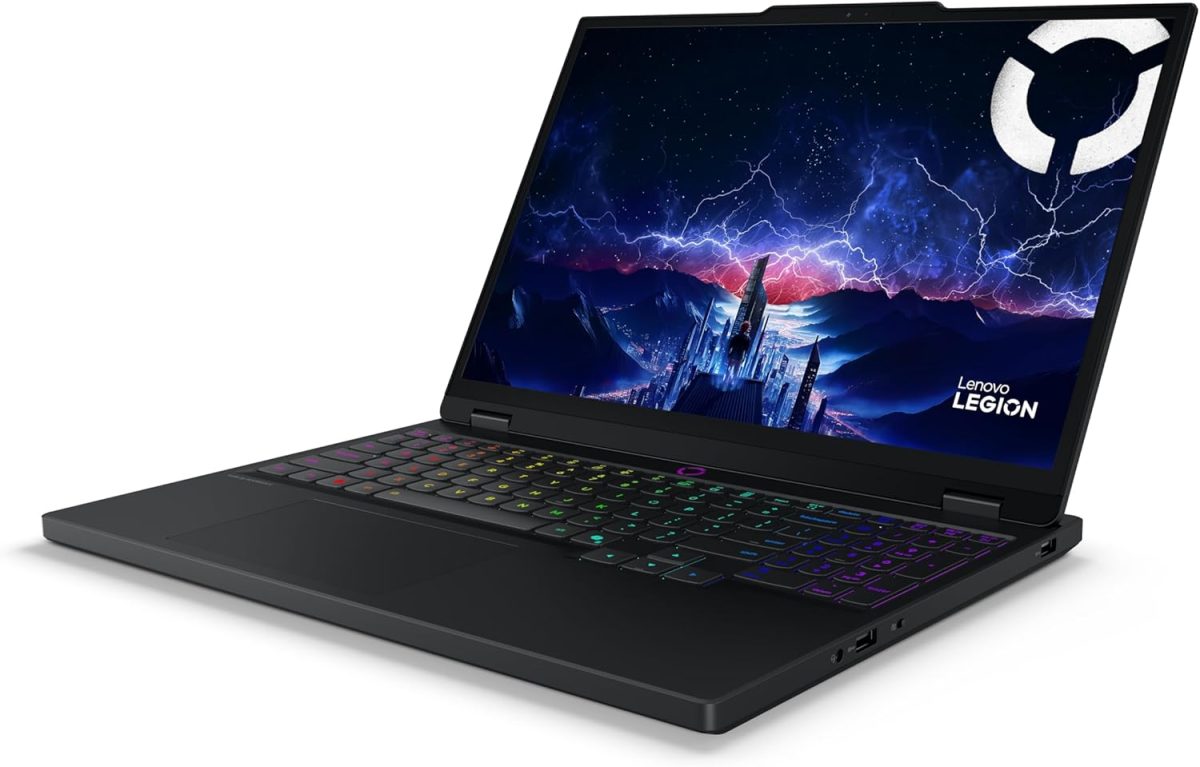 ⁦لينوفو لابتوب ليجن 5 15IRX10 بشاشة OLED WQXGA 15.1 انش 165Hz ومعالج انتل كور i7-14700HX وRTX 5060 8GB (GDDR7) و32GB DDR5 و1TB PCIe NVMe SSD وواي فاي 7 وكيبورد باضاءة RGB مع ماوس كونسيومكس اسود باد⁩ - الصورة ⁦3⁩