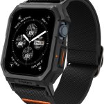 سبايجن حافظة لايت فيت برو مصممة لساعة ابل مع سوار لسلسلة 9/8/7 (45 ملم)