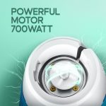 ⁦لونج واي - مطحنة خلاط سوبر دي ال اكس بقدرة 700 واط (3 مرطبانات، ابيض واخضر)⁩ - الصورة ⁦3⁩