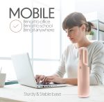 ⁦ستارومينت مكنسة كهربائية يدوية محمولة للغبار وشعر الحيوانات الاليفة والاوساخ وداخل السيارة، خفيفة الوزن وسهلة الاستخدام، تصميم مدمج وبطارية قابلة لاعادة الشحن مع كيبل USB-C - زهري⁩ - الصورة ⁦6⁩
