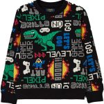 OVS سويت شيرت للاولاد بطباعة ديناصور للالعاب