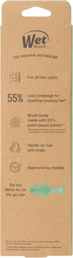 ⁦ويت براش فرشاة فك تشابك الشعر من جو جرين، بينك - فرشاة لفك تشابك الشعر - شعيرات انتيلي فليكس فائقة النعومة تنزلق عبر التشابك وتفك العقد بلطف مع تقليل الالم وتقصف الأطراف والتقصف⁩ - الصورة ⁦12⁩