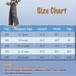 ⁦بنطلون جينز كارجو فضفاض للبنات Y2K من بولكنوكين، بنطلون كاجوال واسع الساق بنمط هيب هوب مقاس 6-14 سنة⁩ - الصورة ⁦7⁩