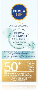 ⁦نيفيا سائل ديرما للتحكم في عيوب الوجه من صن يو في، يعمل باللمس الجاف بعامل حماية من الشمس 50+، مع نياسيناميد، للبشرة المعرضة للشوائب، لا يسد المسام، للبشرة المختلطة، غير دهنية، 40 مل⁩ - الصورة ⁦8⁩