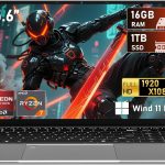 لابتوب العاب شيفو يو 2025 R7 5700U (8C/16T حتى 4.3GHz) وRAM 16GB وSSD 1TB وشاشة FHD 15.6 انش وبطاقة عرض مرئي راديون RX فيجا 8 وبطارية 5 ساعات وكيبورد باضاءة خلفية وUSB 3.2 ومنفذ نوع C وفتح FP