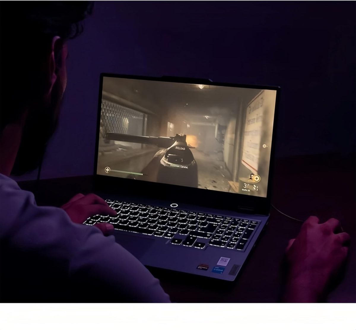 ⁦لينوفو لابتوب العاب ايديا باد 3i بشاشة FHD 15.6 انش 120Hz ومعالج انتل i5-11300H وكيبورد باضاءة خلفية وواي فاي 6 وUSB نوع C ونفيديا جيفورس GTX 1650 وويندوز 11 وكيبل HDMI (16GB RAM و1TB PCIe SSD)⁩ - الصورة ⁦9⁩