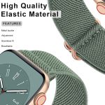 ⁦سوار نايلون مرن لساعة ابل 38/40/41/42/44/45/49 ملم، اساور معصم بحلقة فردية قابلة للتعديل لسلسلة اي ووتش 8/7/6/5/4/3/2/1/SE/الترا⁩ - الصورة ⁦3⁩