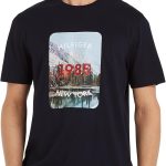 تومي هيليفيغر تيشيرتات باكمام قصيرة ورسومات المناظر الطبيعية للرجال