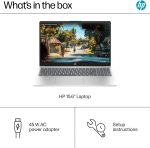 ⁦HP لابتوب بشاشة لمس 15.6 انش ومعالج انتل i5-1235U الجيل 12 (بيتس i7-8700) وذاكرة RAM 16GB وSSD 1TB وبطاقة رسومات ايرس Xe وويندوز 11 برو وشحن سريع لون فضي مع ماوس⁩ - الصورة ⁦5⁩