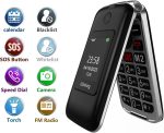 ⁦Tosaju 4G Elderly Portable No Contract Foldable Portable Simple Big Button Elderly Mobile Phone with Charging Station Emergency Call Button Dual SIM Card Free 1200Mah Battery⁩ - الصورة ⁦2⁩