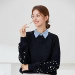 ⁦XEPST 2 Pieces Fake Collar White Detachable Collar for Women⁩ - الصورة ⁦2⁩