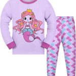 طقم بيجامات للاطفال من جوميوس مصنوع من القطن باكمام طويلة بتصميم يونيكورن للشتاء من قطعتين لعمر 3-12 سنة