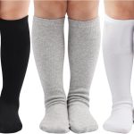 دريشو جوارب كرة القدم للاطفال الصغار مخططة بطول الركبة من القطن، جوارب موحدة رياضية طويلة انبوبية للاولاد والبنات والاطفال