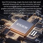 ⁦ساعة ذكية مع سماعات اذن 1.28 انش بلوتوث مع سماعات اذن لاسلكية لتتبع اللياقة البدنية مع مراقب معدل ضربات القلب والنوم ساعة رياضية مقاومة للماء وتنبيهات المكالمات والرسائل ومراقب الصحة⁩ - الصورة ⁦2⁩