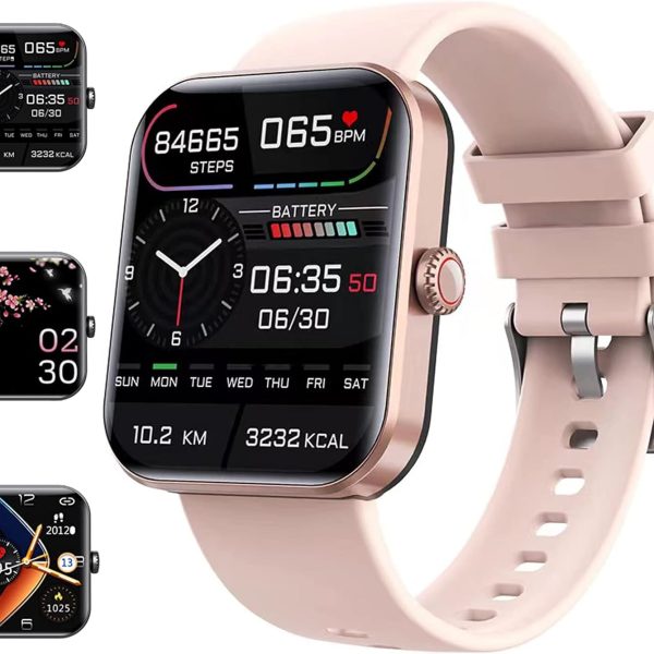 ساعة ذكية عصرية لمرضى السكري، ساعة ذكية F57L لمراقبة نسبة الجلوكوز في الدم، ساعة ذكية غير جراحية لاختبار نسبة السكر في الدم، ساعة رياضية عصرية بدون الم (بينك)