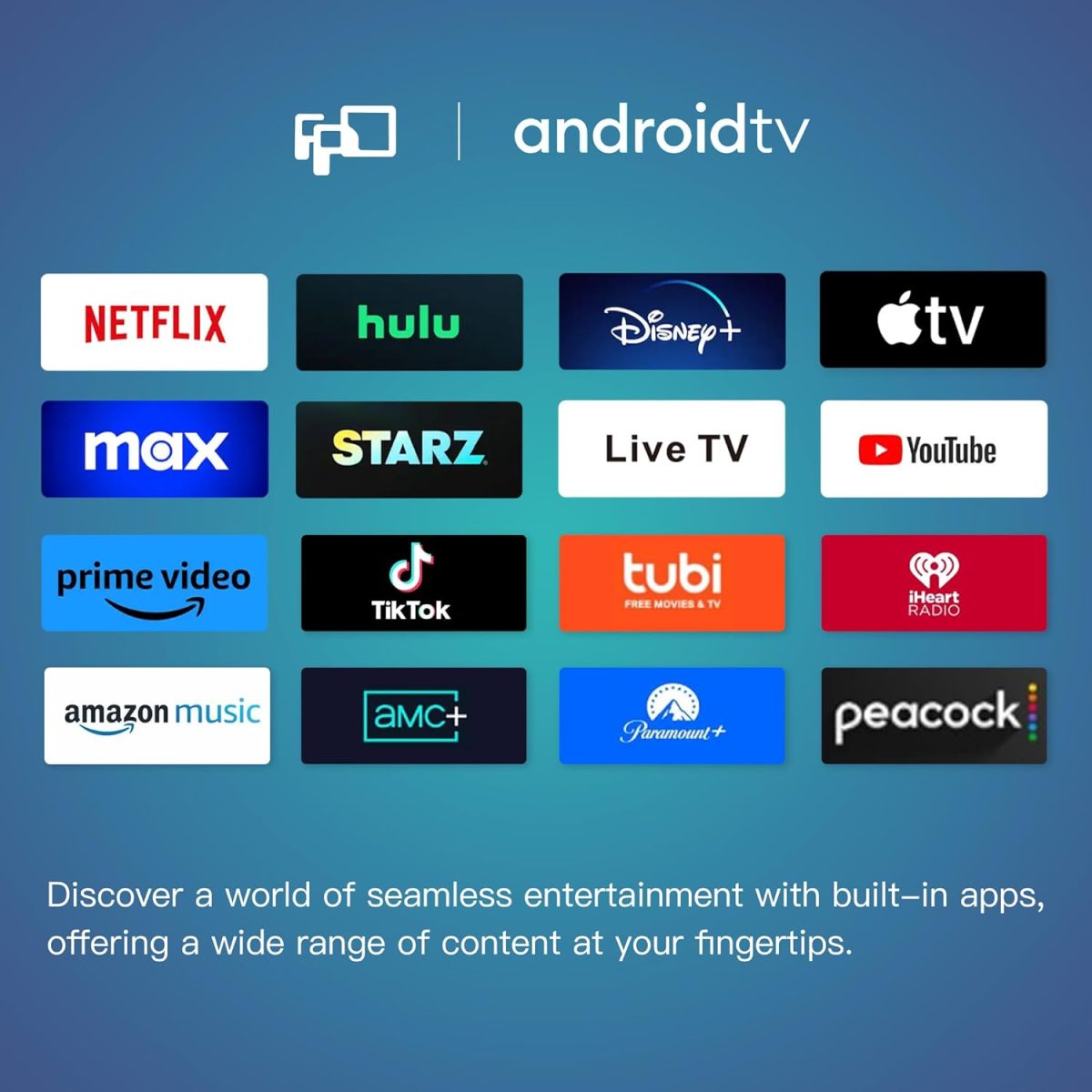 ⁦تلفزيون ذكي بشاشة مسطحة HD 720p مقاس 32 بوصة من اف بي دي مع جوجل بلاي، تلفزيون LED صغير لغرفة المعيشة، جوجل كاست مدمج، بث مباشر اندرويد مع واي فاي، بلوتوث (موديل 2025)⁩ - الصورة ⁦2⁩