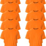 تيشيرت من القطن الممتاز للرجال من جلدان - طراز G2000، عبوة متعددة القطع (عبوة من 10 قطع)