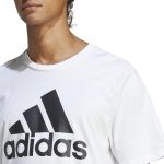 ⁦adidas Men Essentials Single Jersey Big Logo T-Shirt⁩ - الصورة ⁦5⁩