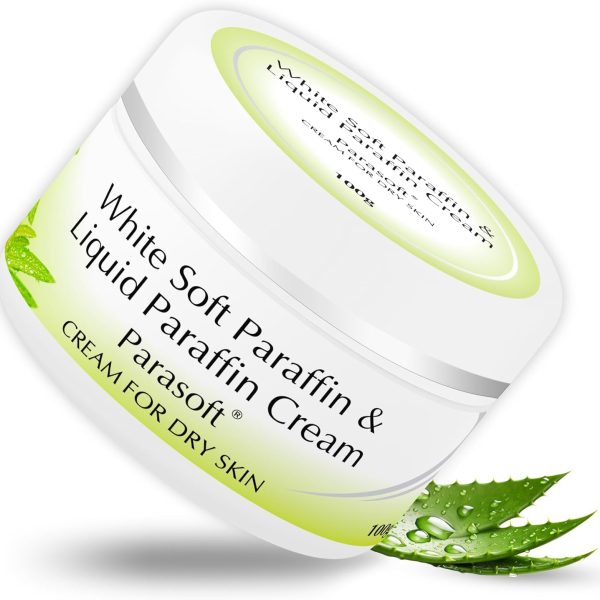 باراسوفت كريم مرطب مكثف للبشرة الجافة والجافة، كريم مغذي للبشرة الباردة والشتوية مع فوائد الوفيرا للرجال والنساء، غير دهني وخالي من البارابين - 100 غرام
