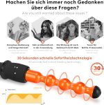 ⁦مكواة تجعيد الشعر برو بيوتي 7 في 1 من باروين، اداة تجعيد الشعر الاحترافية وتصفيف الشعر، مكواة تجعيد سيراميك مع 7 عصي تسخين، 100-230 درجة مئوية، شاشة LCD⁩ - الصورة ⁦5⁩